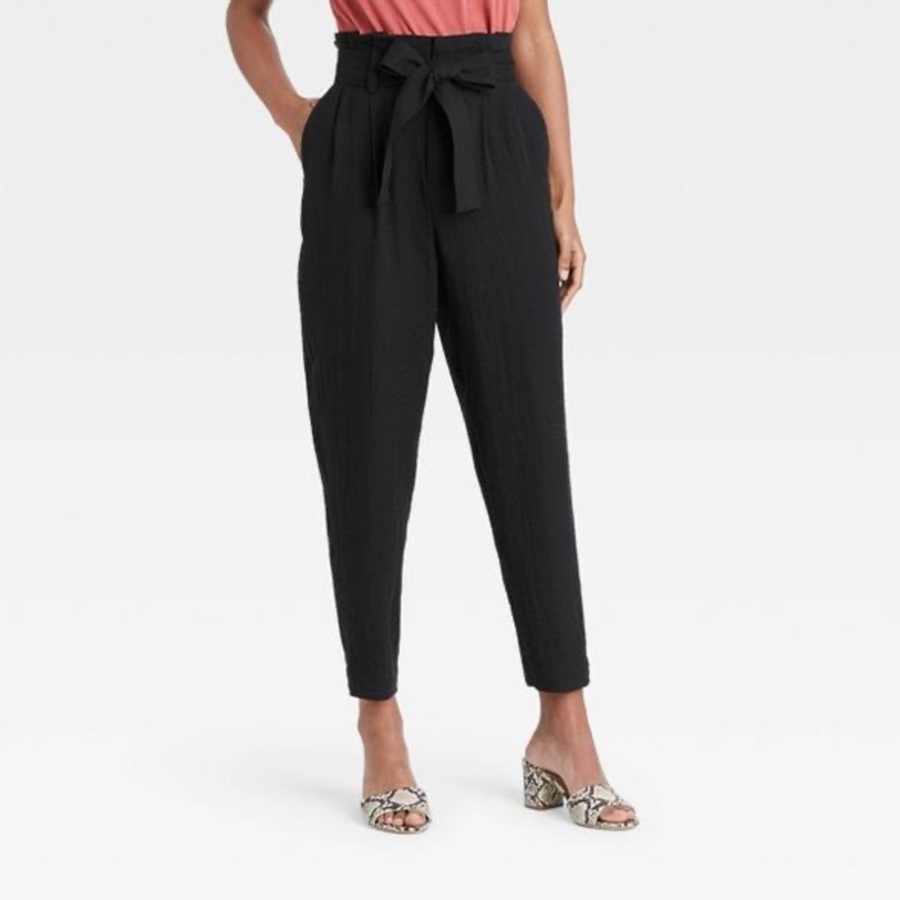 New High-Rise Paperbag Ankle Pants A New Day 6